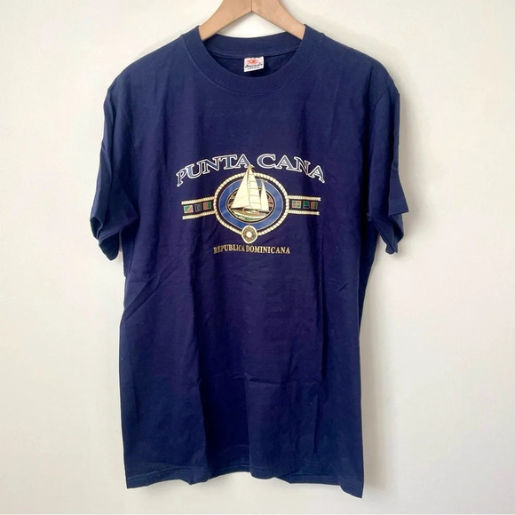 Vintage Punta Cana Sailing  Nautical Tee - Picture 1 of 4